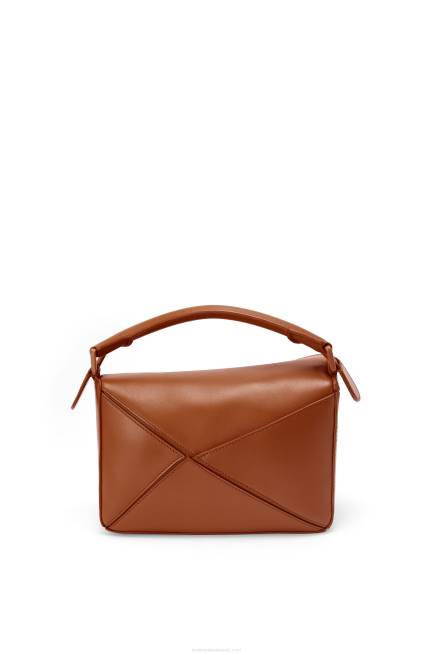 Pecan Small Puzzle bag in satin calfskin Loewe 84PR470 Women