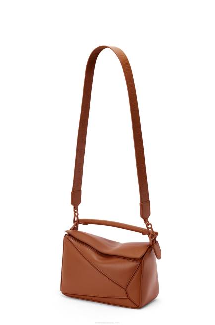 Pecan Small Puzzle bag in satin calfskin Loewe 84PR470 Women