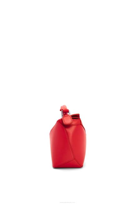 Red Mini Puzzle Edge bag in satin calfskin Loewe 84PR213 Women