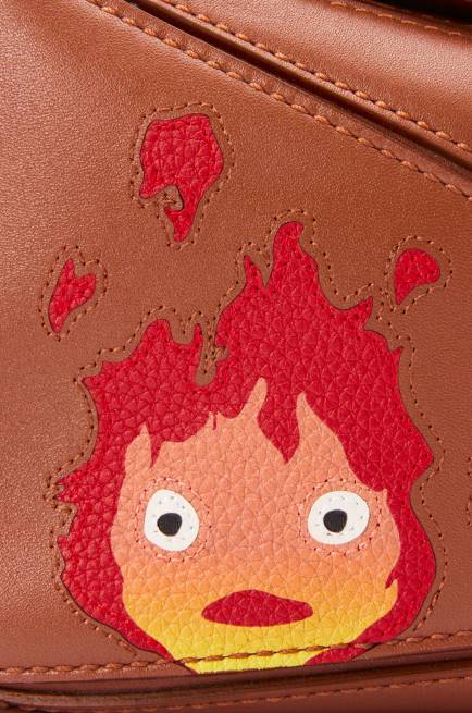 Rust Calcifer mini Puzzle bag in satin calfskin Loewe 84PR260 Women