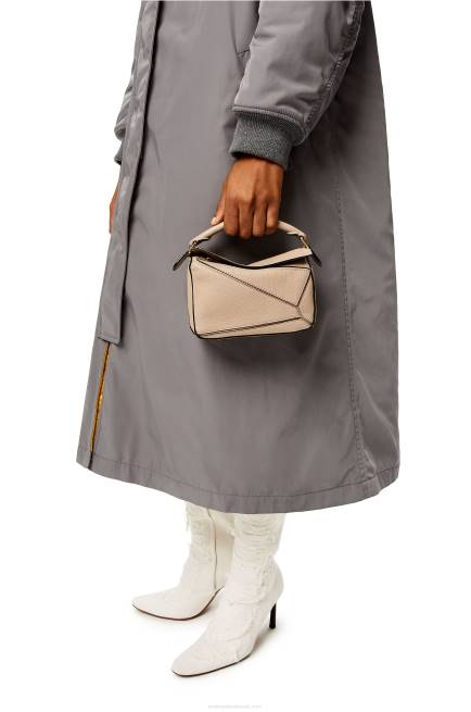 Sand Mini Puzzle bag in soft grained calfskin Loewe 84PR220 Women