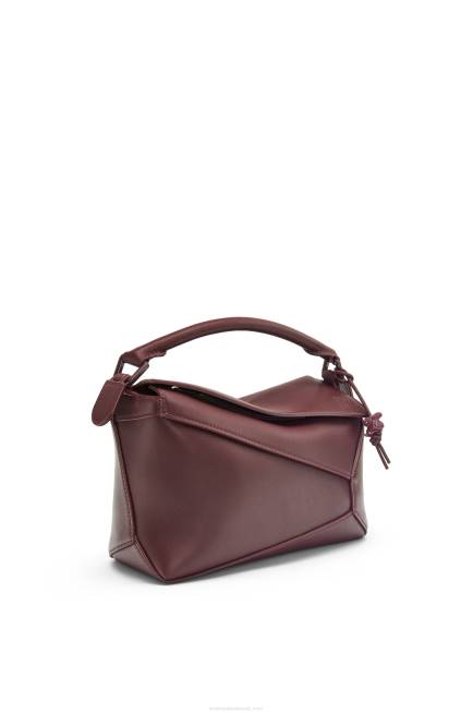 Sang De Boeuf Glaze Small Puzzle Edge bag in satin calfskin Loewe 84PR274 Women