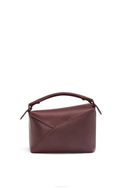 Sang De Boeuf Glaze Small Puzzle Edge bag in satin calfskin Loewe 84PR274 Women