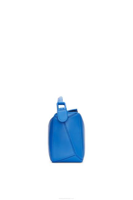 Scuba Blue Small Puzzle bag in satin calfskin Loewe 84PR480 Women