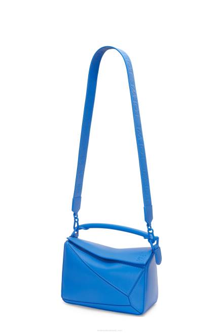 Scuba Blue Small Puzzle bag in satin calfskin Loewe 84PR480 Women