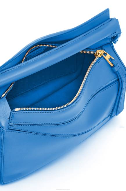 Scuba Blue Small Puzzle bag in satin calfskin Loewe 84PR480 Women