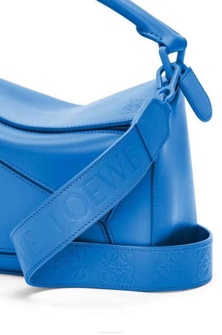 Scuba Blue Small Puzzle bag in satin calfskin Loewe 84PR480 Women