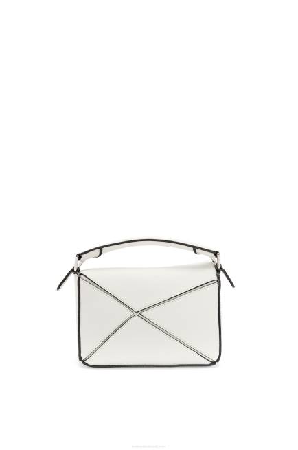 Soft White Mini Puzzle bag in soft grained calfskin Loewe 84PR203 Women