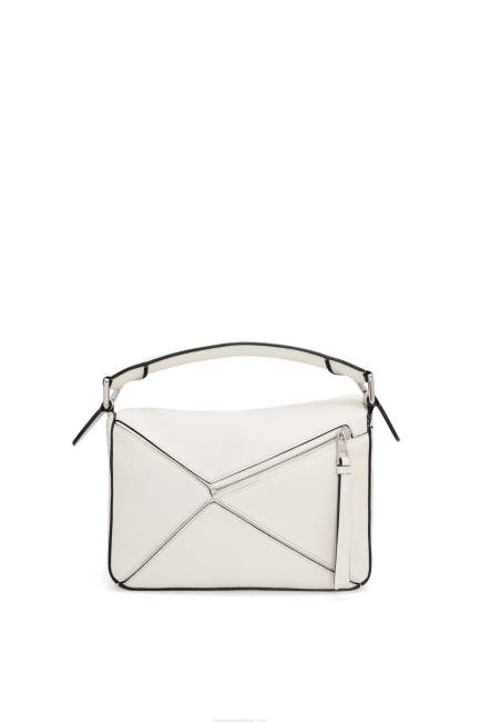 Soft White Small Puzzle bag in soft grained calfskin Loewe 84PR367 Women