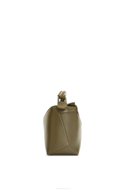 Tea Dust Glaze Small Puzzle Edge bag in satin calfskin Loewe 84PR536 Women