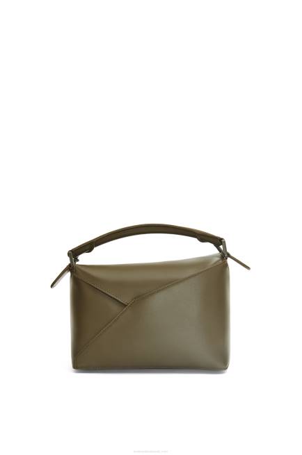 Tea Dust Glaze Small Puzzle Edge bag in satin calfskin Loewe 84PR536 Women