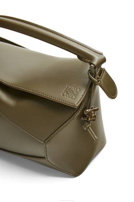Tea Dust Glaze Small Puzzle Edge bag in satin calfskin Loewe 84PR536 Women