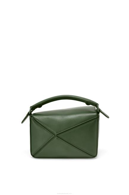 Vintage Khaki Mini Puzzle bag in satin calfskin Loewe 84PR270 Women