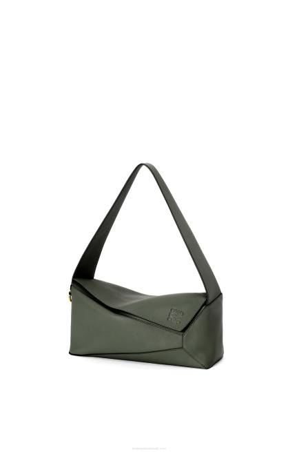 Vintage Khaki Puzzle Hobo bag in nappa calfskin Loewe 84PR472 Women