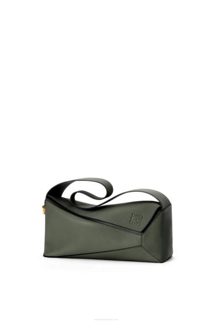 Vintage Khaki Puzzle Hobo bag in nappa calfskin Loewe 84PR472 Women