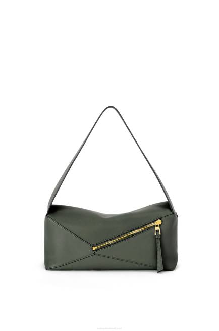 Vintage Khaki Puzzle Hobo bag in nappa calfskin Loewe 84PR472 Women