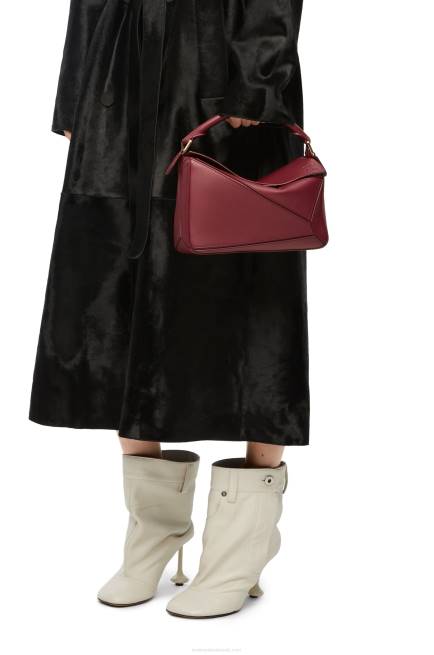Wild Berry Small Puzzle bag in classic calfskin Loewe 84PR544 Women