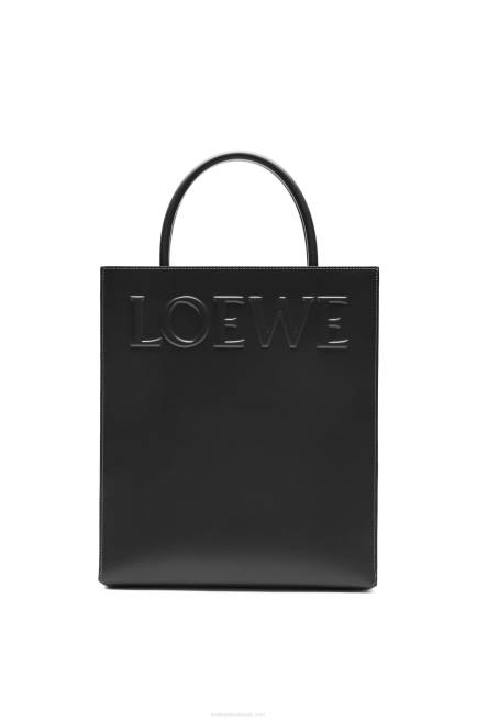 Black Standard A4 Tote in sleek calfskin Loewe 84PR117 Women