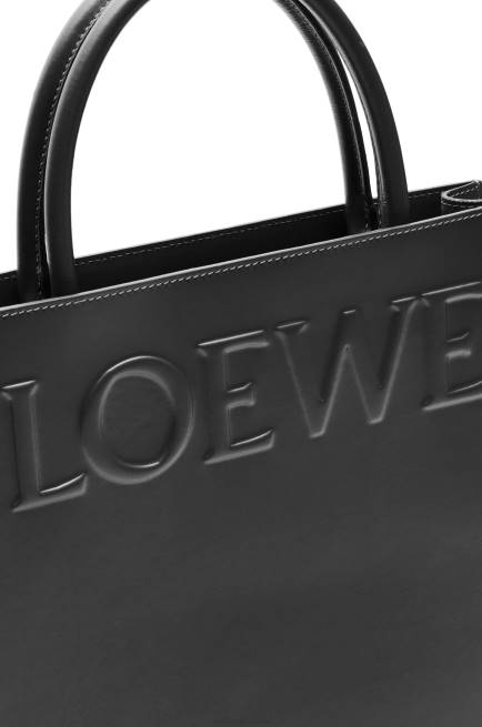 Black Standard A4 Tote in sleek calfskin Loewe 84PR117 Women