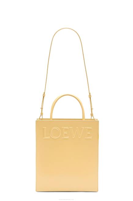 Dark Butter Standard A4 Tote in sleek calfskin Loewe 84PR120 Women