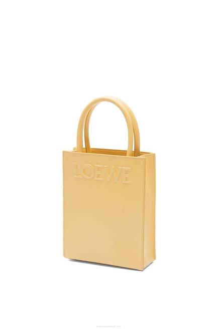 Dark Butter Standard A5 Tote in sleek calfskin Loewe 84PR119 Women