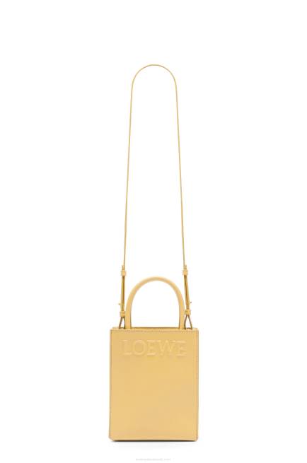 Dark Butter Standard A5 Tote in sleek calfskin Loewe 84PR119 Women
