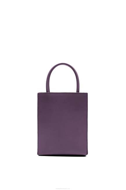 Deep Aubergine Standard A5 Tote in sleek calfskin Loewe 84PR192 Women