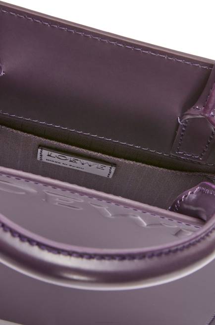 Deep Aubergine Standard A5 Tote in sleek calfskin Loewe 84PR192 Women