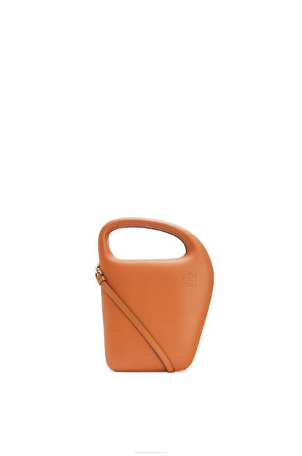 Tan Architects D bag in natural calfskin Loewe 84PR182 Women