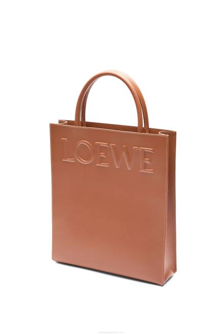 Tan Standard A4 Tote in sleek calfskin Loewe 84PR115 Women