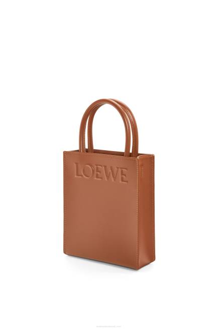 Tan Standard A5 Tote in sleek calfskin Loewe 84PR116 Women