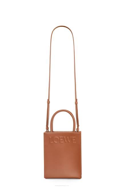 Tan Standard A5 Tote in sleek calfskin Loewe 84PR116 Women