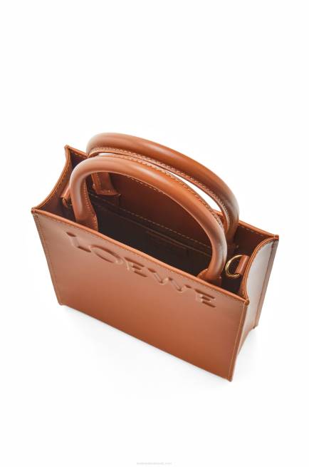 Tan Standard A5 Tote in sleek calfskin Loewe 84PR116 Women