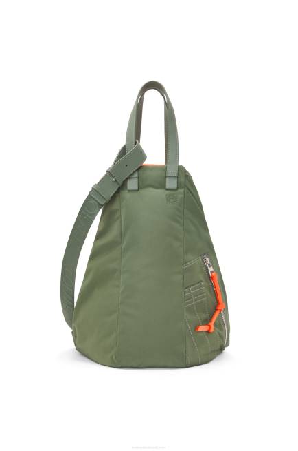 Vintage Khaki Hammock Tote reversible bag in nylon Loewe 84PR446 Women