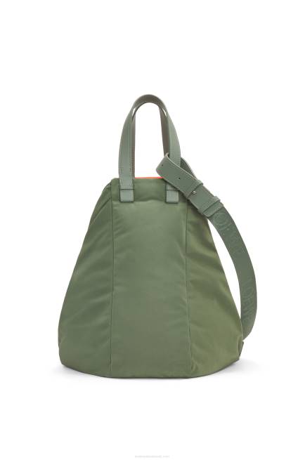 Vintage Khaki Hammock Tote reversible bag in nylon Loewe 84PR446 Women
