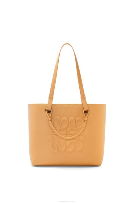 Warm Desert Small Inflated Anagram Tote in classic calfskin Loewe 84PR123 Women