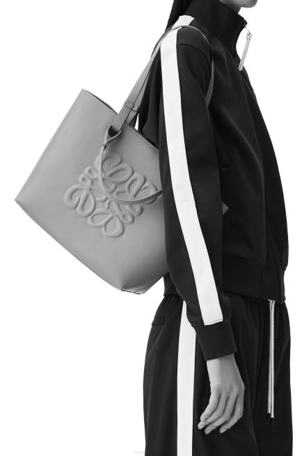 Warm Desert Small Inflated Anagram Tote in classic calfskin Loewe 84PR123 Women