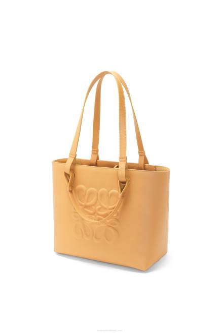 Warm Desert Small Inflated Anagram Tote in classic calfskin Loewe 84PR123 Women