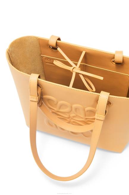 Warm Desert Small Inflated Anagram Tote in classic calfskin Loewe 84PR123 Women