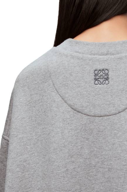 Ash Elongated sweatshirt dress in cotton fleece Loewe 84PR1084 Women