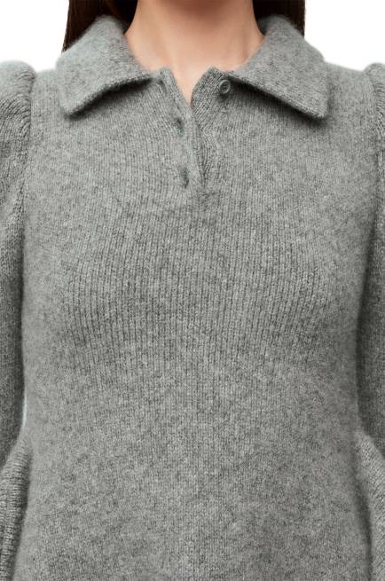 Grey Mini dress in cashmere and mohair Loewe 84PR1082 Women