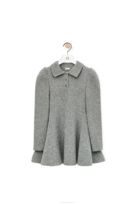 Grey Mini dress in cashmere and mohair Loewe 84PR1082 Women