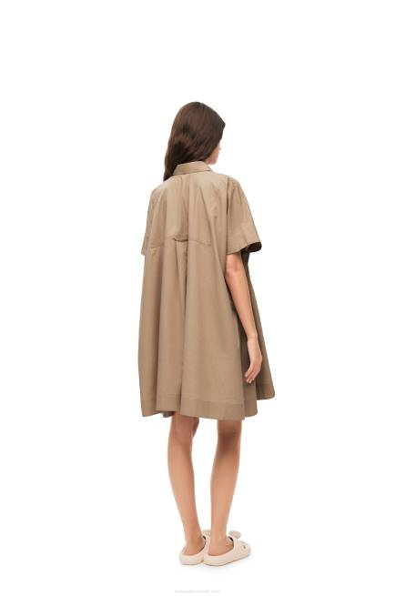 Taos Taupe Anagram tunic dress in cotton Loewe 84PR1050 Women