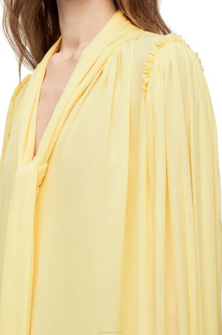 Vanilla Asymmetric dress in viscose crepe jersey Loewe 84PR1085 Women