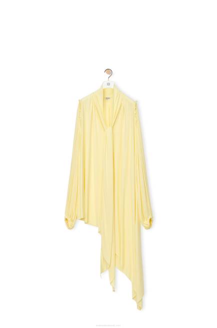 Vanilla Asymmetric dress in viscose crepe jersey Loewe 84PR1085 Women