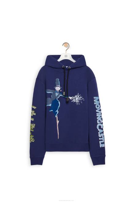 Navy Blue Turnip Head hoodie in cotton Loewe 84PR844 Women