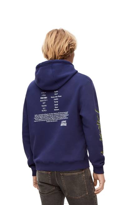 Navy Blue Turnip Head hoodie in cotton Loewe 84PR844 Women