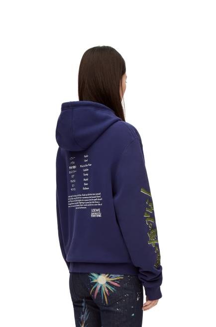 Navy Blue Turnip Head hoodie in cotton Loewe 84PR844 Women