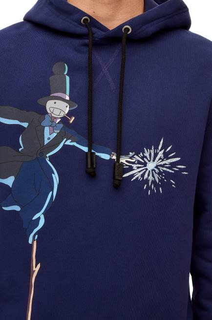 Navy Blue Turnip Head hoodie in cotton Loewe 84PR844 Women
