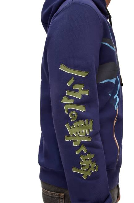Navy Blue Turnip Head hoodie in cotton Loewe 84PR844 Women